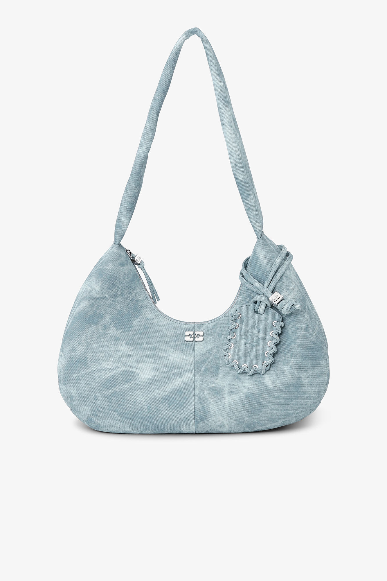 Bolso hobo mediano blanqueado